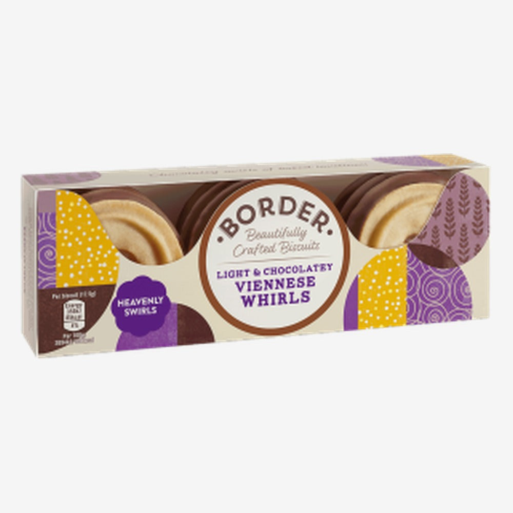 Border Chocolate Viennese Whirls 150g