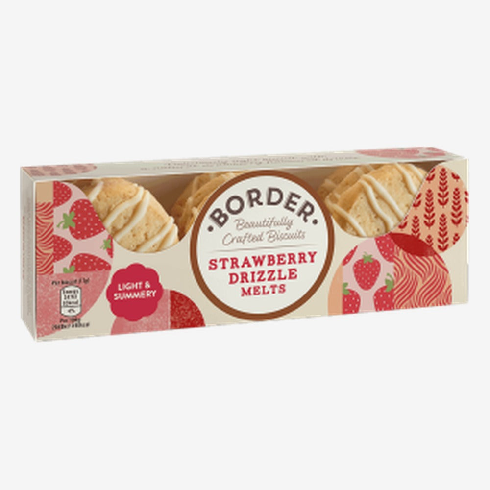 Border Strawberry Drizzle Melts 150g