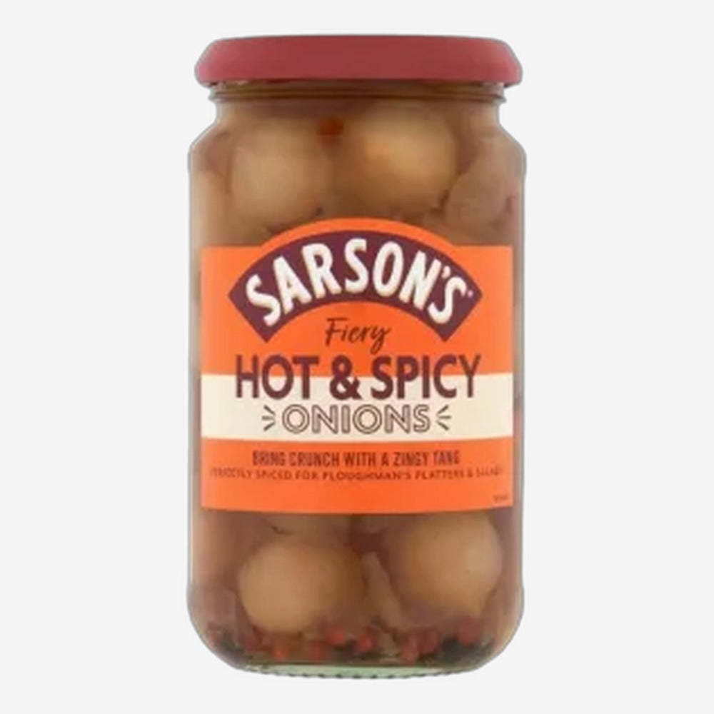 Sarson's Hot & Spicy Onions 460g
