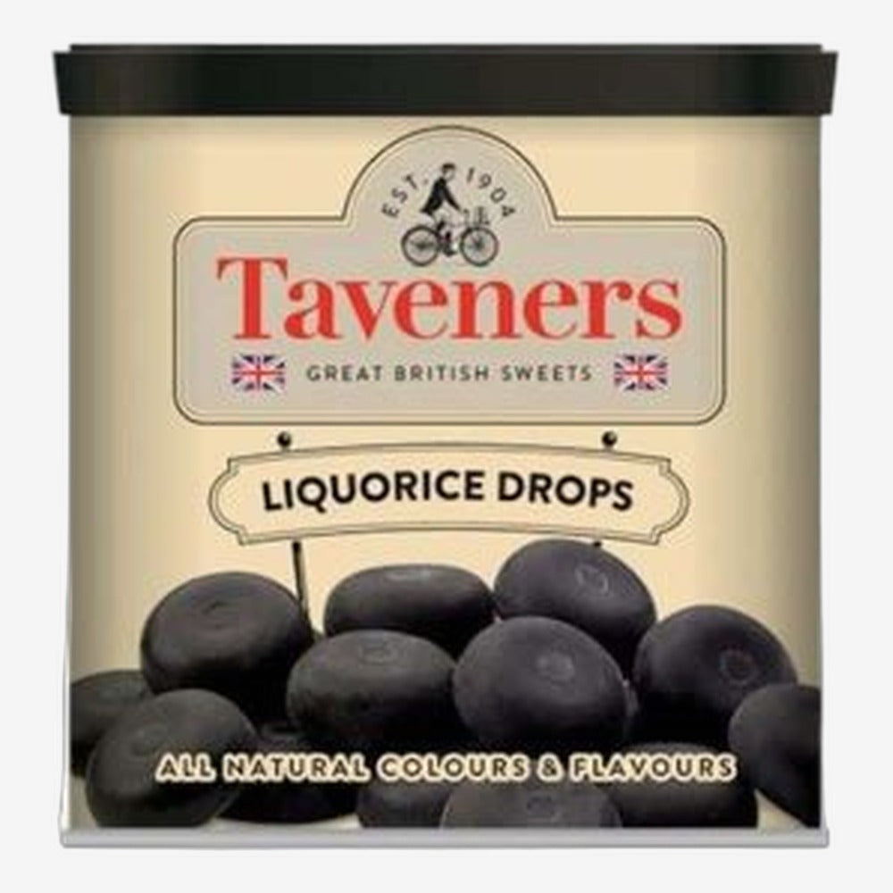 Taveners Liquorice Drops 200g