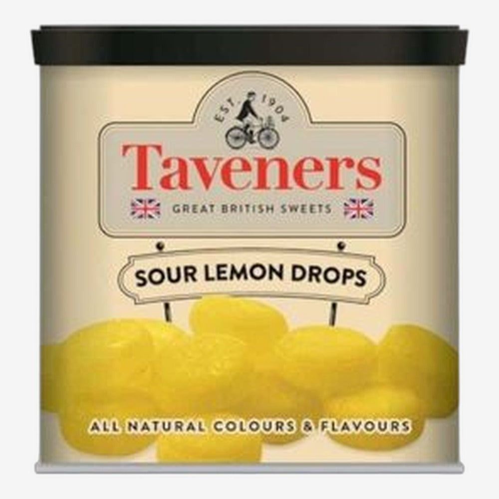 Taveners Sour Lemon Drops 200g