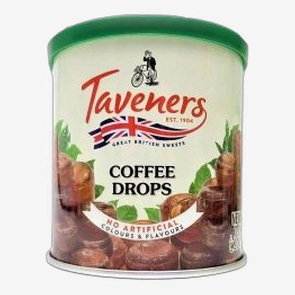 Taveners Coffee Drops Tins 200g