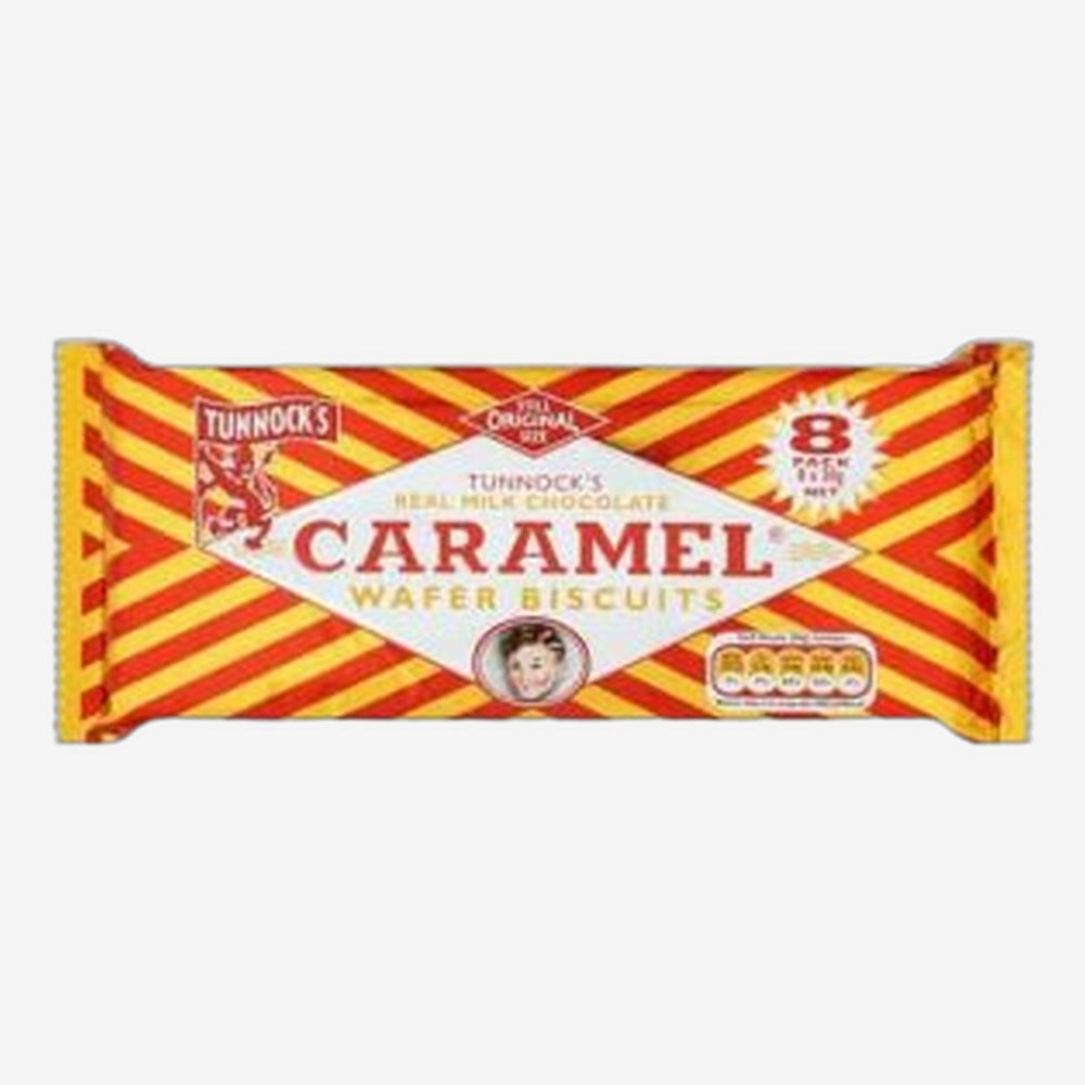 Tunnocks Caramel Wafer 8 Pack
