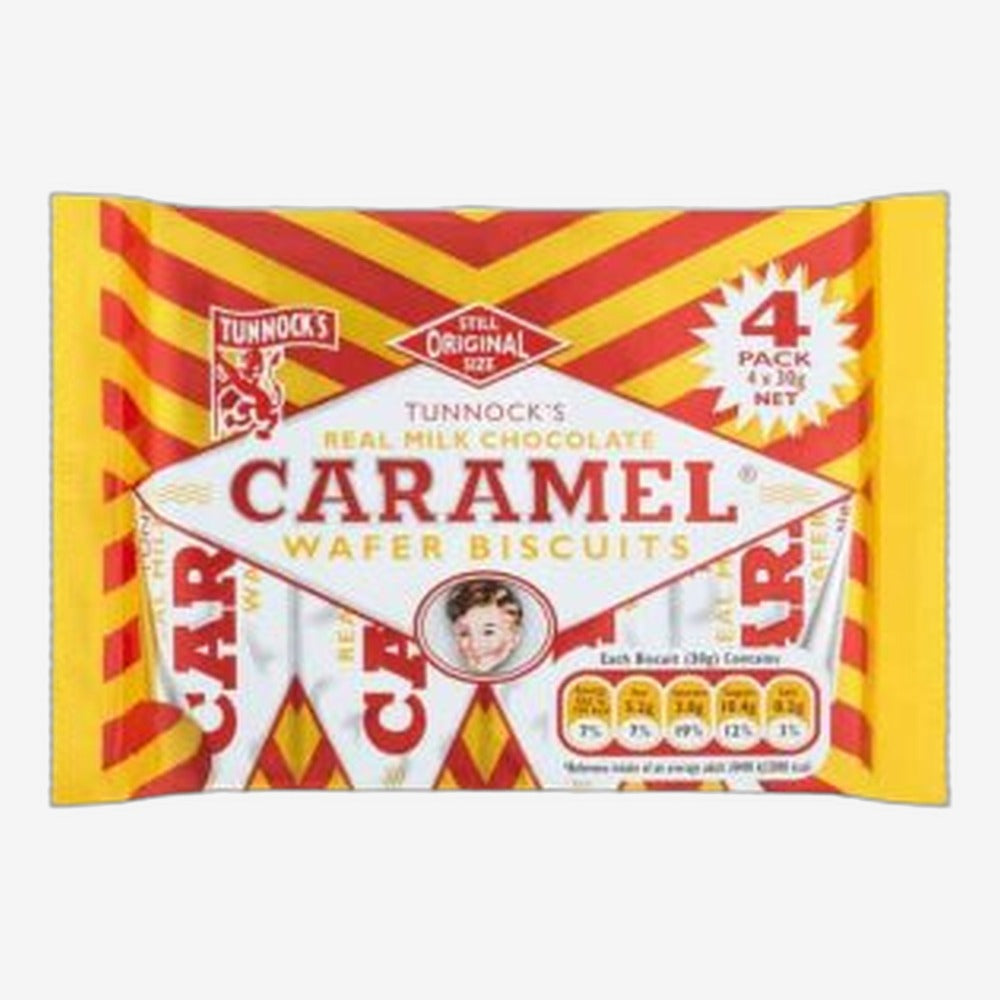 Tunnocks Caramel Wafer 4 Pack
