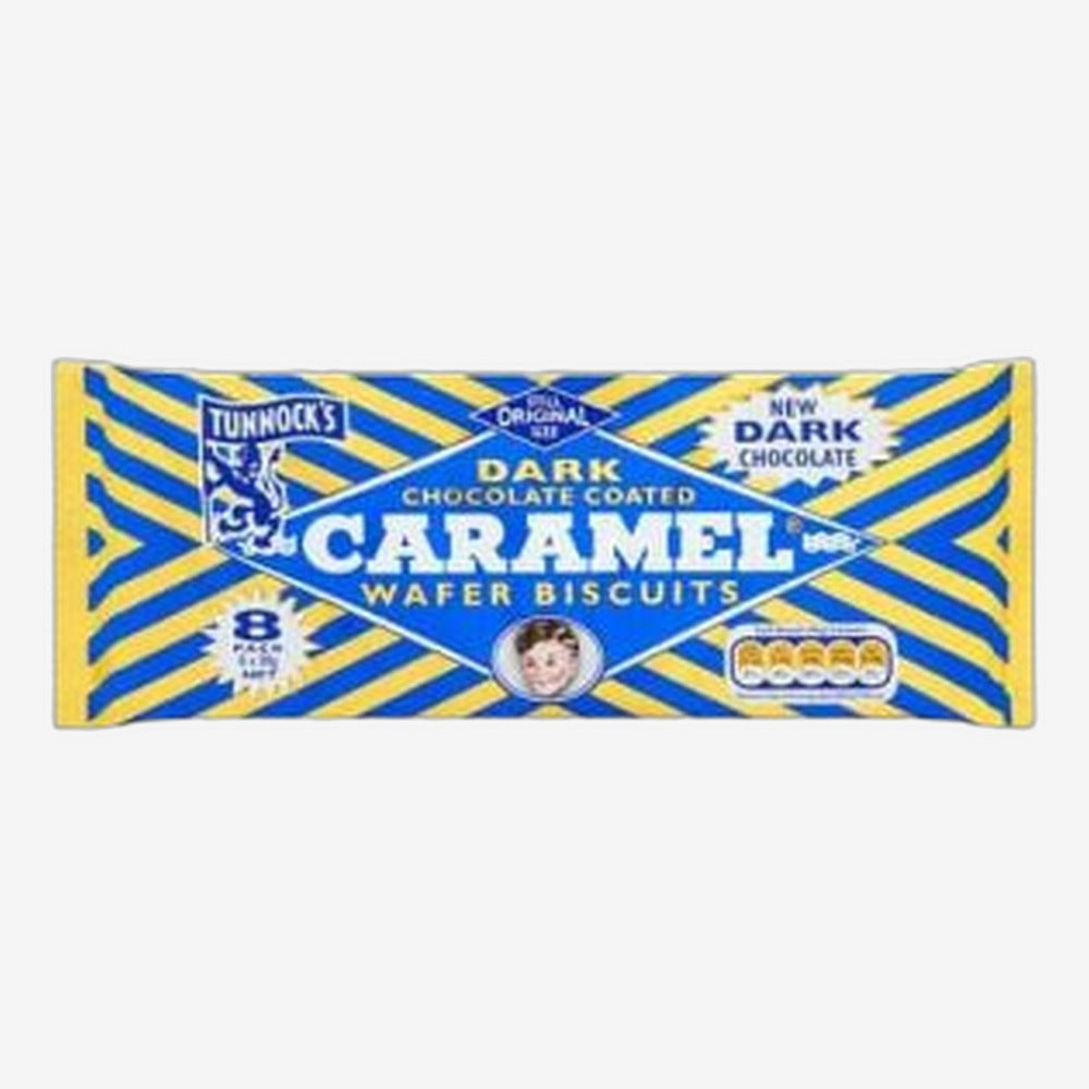 Tunnocks Dark Caramel Wafer 8 Pack
