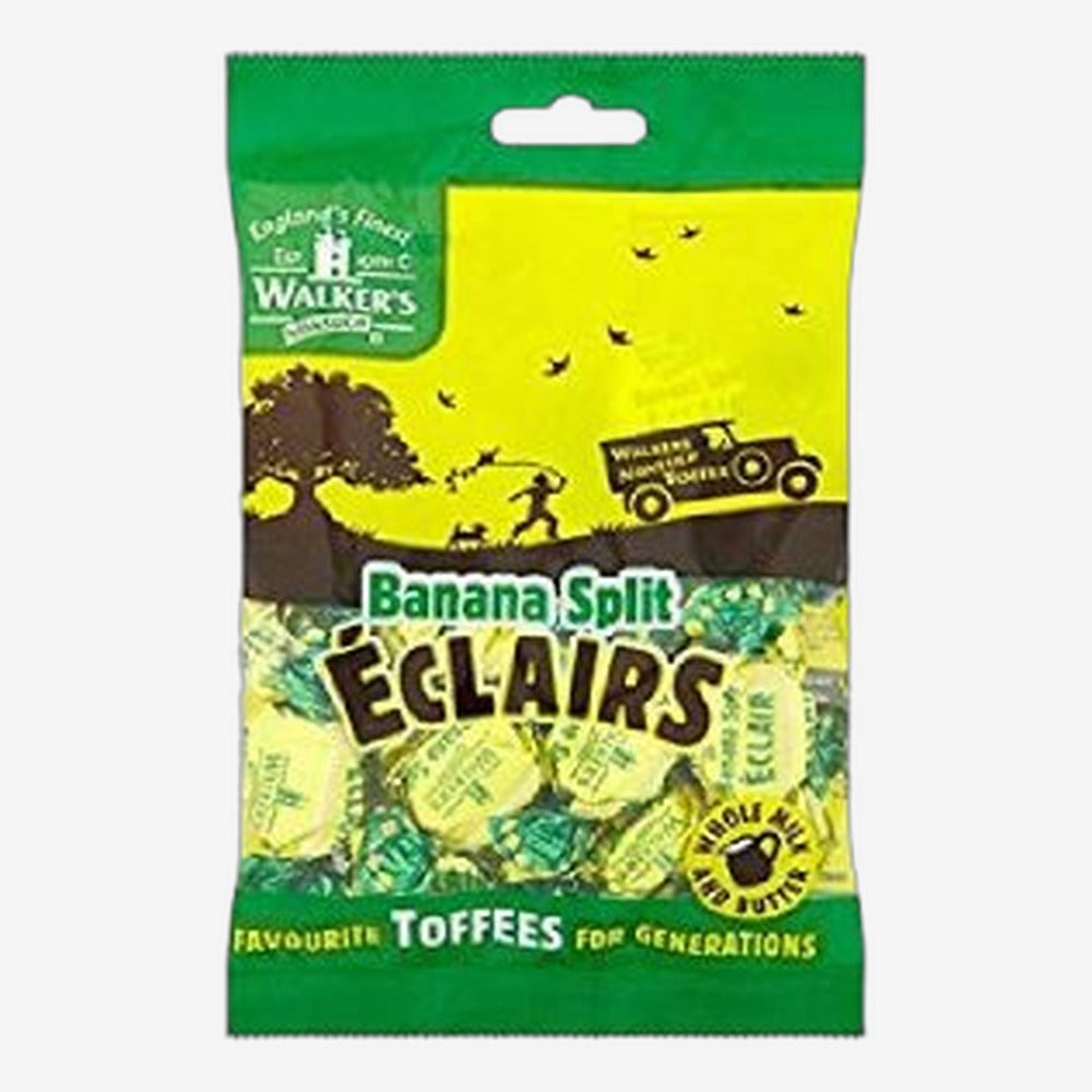 Walker's Banana Split Eclairs 150g