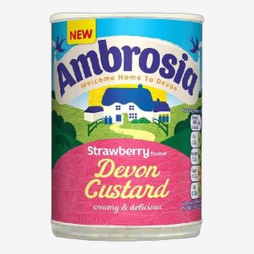 Ambrosia Devon Strawberry Custard 400g