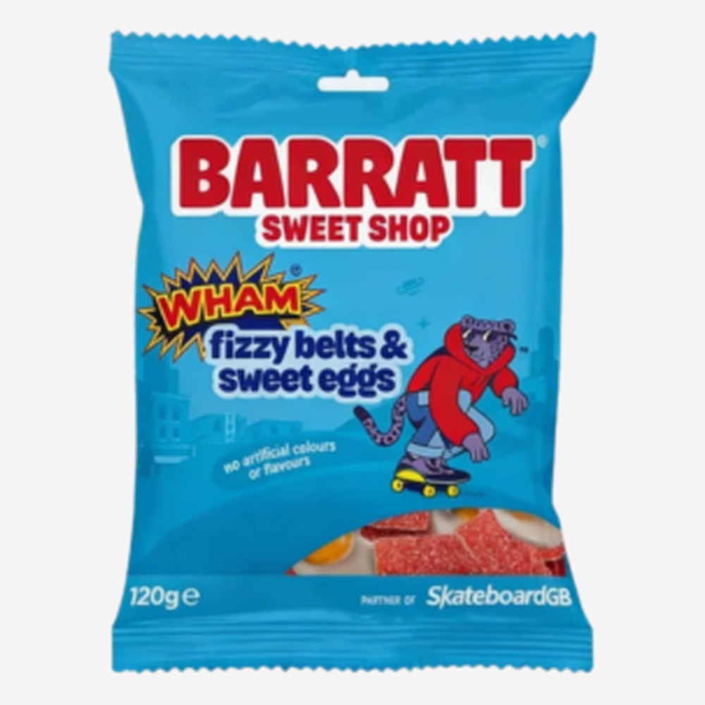 Barratt Sweet Shop Fizzy Belts & Sweet Eggs 120g
