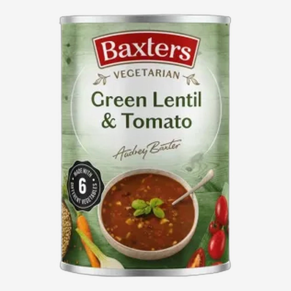 Baxters Vegetarian Green Lentil & Tomato Soup 400g